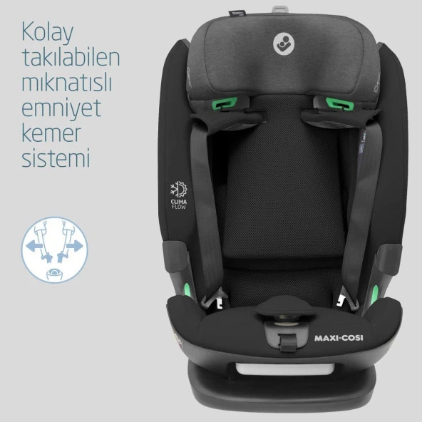 Maxi-Cosi Titan Pro I-Size ADAC'lı 9-36 Kg Çocuk Oto Koltuğu Authentic Black - 5