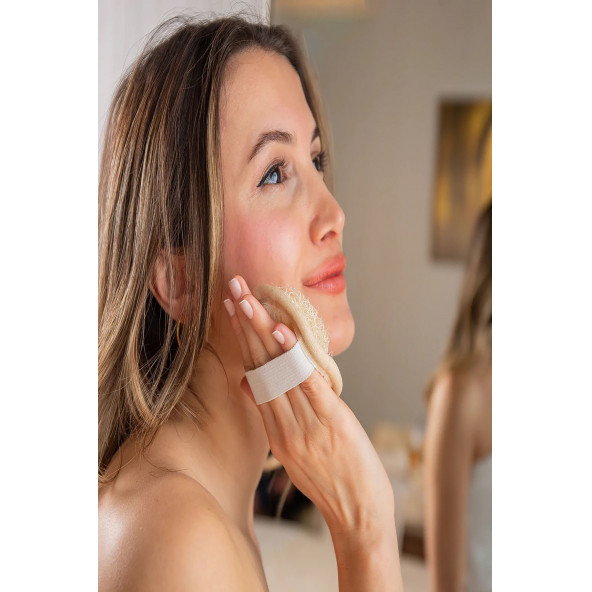 Doğal Kabak Lifi Yüz Kesesi Peeling Etkili Yüz Kabak Lifi Kesesi - 3