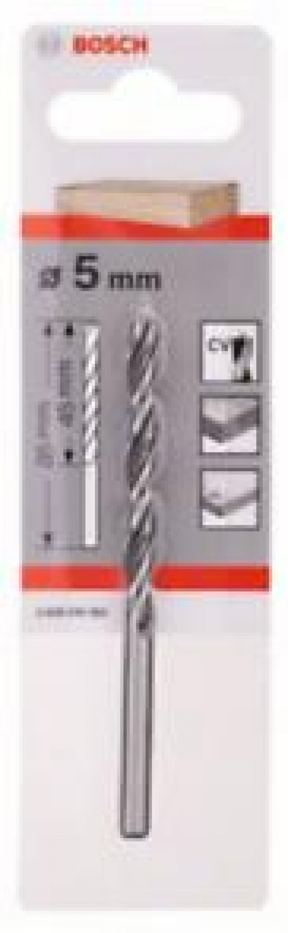 BOSCH Silindir Şaft Ahşap Matkap Ucu 5*85 mm 2.608.596.302 - 2
