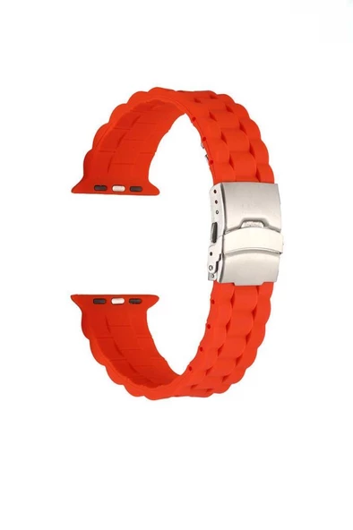 Apple Watch Ultra 49mm Renkli KRD-72 Silikon Strap Kayış - 11