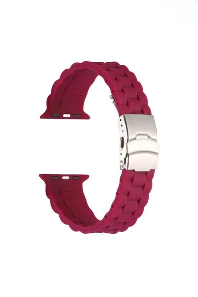 Apple Watch Ultra 49mm Renkli KRD-72 Silikon Strap Kayış - 8