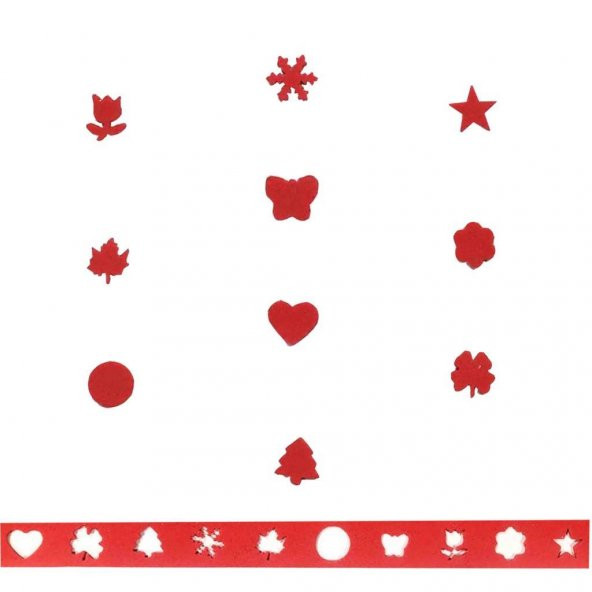 RedApple Şekilli Mini Boy Delgeç/Şekilgeç 1 cm Kelebek - 2