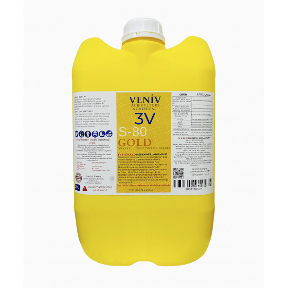 Veniv 3V S-80 Gold 20 Lt - Yüksek Kükürt İçerikli