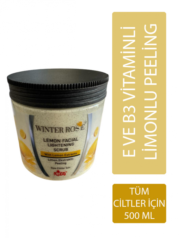 Winter Rose Limon Özlü Tüm Ciltler İçin Peeling 500 gr