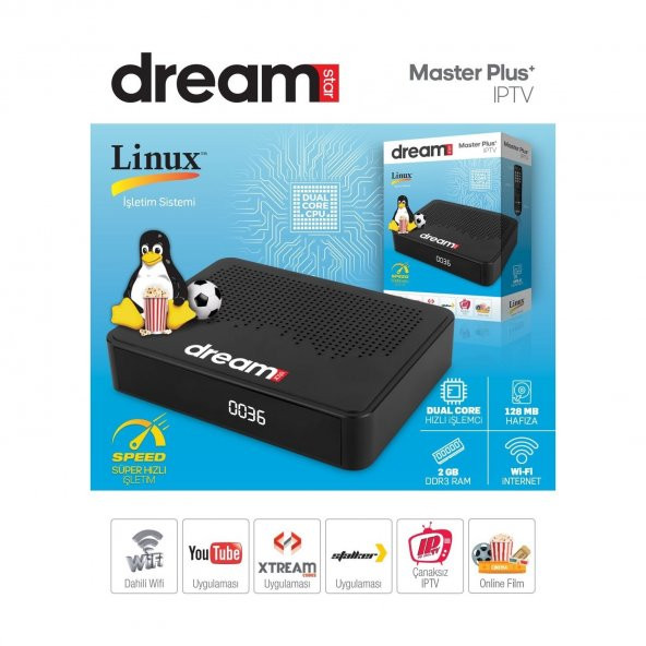 DREAM STAR MASTER PLUS+ IPP HD LİNUX UYDU ALICISI- ÇANAKSIZ VE ÇAAK ANTENLİ UYDU ALICI - 3