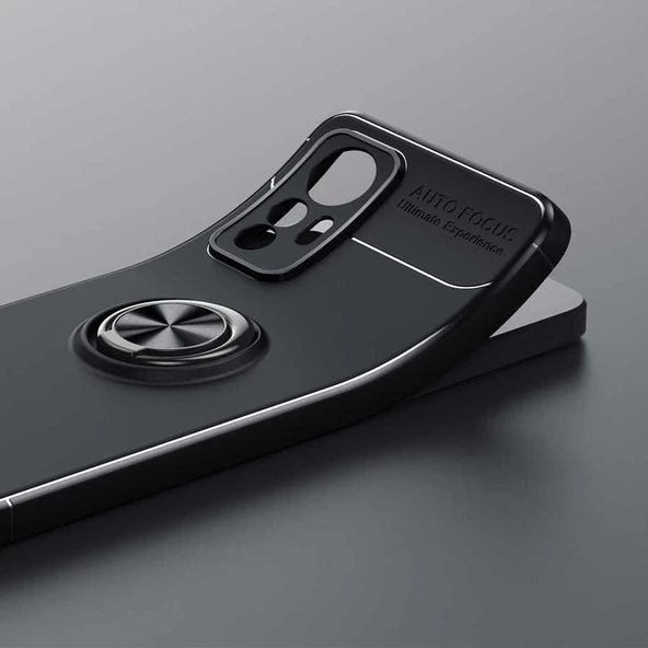 Xiaomi Mi 12 Lite Kılıf Zore Ravel Yüzüklü Silikon Kılıf - 8
