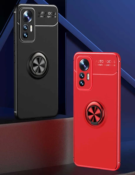 Xiaomi Mi 12 Lite Kılıf Zore Ravel Yüzüklü Silikon Kılıf - 10