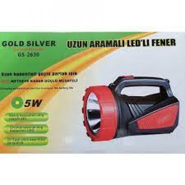 Gold Silver Gs - 2630 3000 Metre İşik Uzantili 5 Watt Projektör