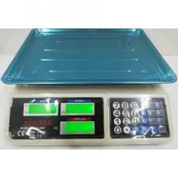 DINAMIC 40 KG Çukur Elektronik Terazi Bakkal Manav Market Şarjlı - 2