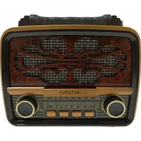 EVERTON RT-880 Radyo Nostalji Şarjlı Pilli Bluetooth Fm/Usb/Sd/Aux Everton Rt880