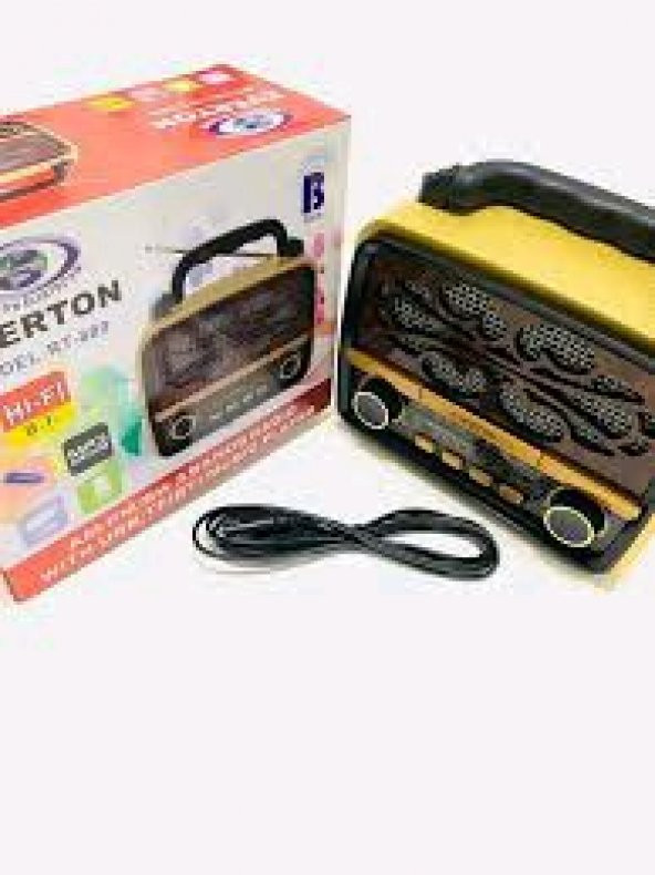 EVERTON RT-880 Radyo Nostalji Şarjlı Pilli Bluetooth Fm/Usb/Sd/Aux Everton Rt880 - 3