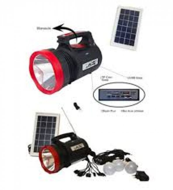 EVERTON RT-906  Güneş Enerjili Solar Aydınlatma Radyolu Set - 2