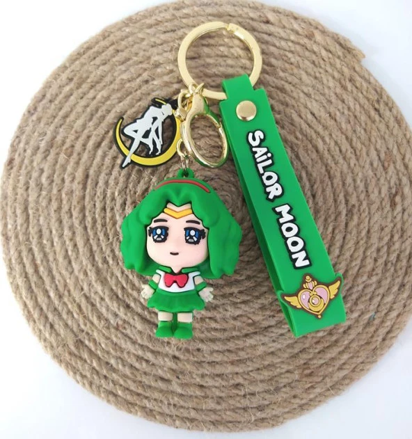 Sailor Moon Silikon Anahtarlık Çanta Süsü Oyuncak Araba Süsü