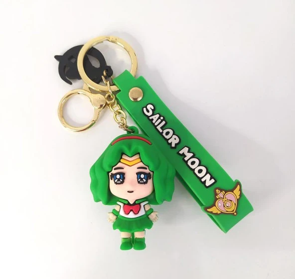 Sailor Moon Silikon Anahtarlık Çanta Süsü Oyuncak Araba Süsü - 3