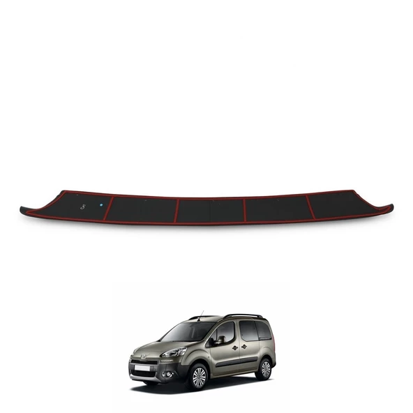 PEUGEOT PARTNER TEPEE 2009 - 2015 CAPPAFE PARLAK ARKA TAMPON EŞİĞ