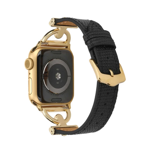 Apple Watch Ultra 49mm KRD-53 Deri Tasarım Kordon - 7