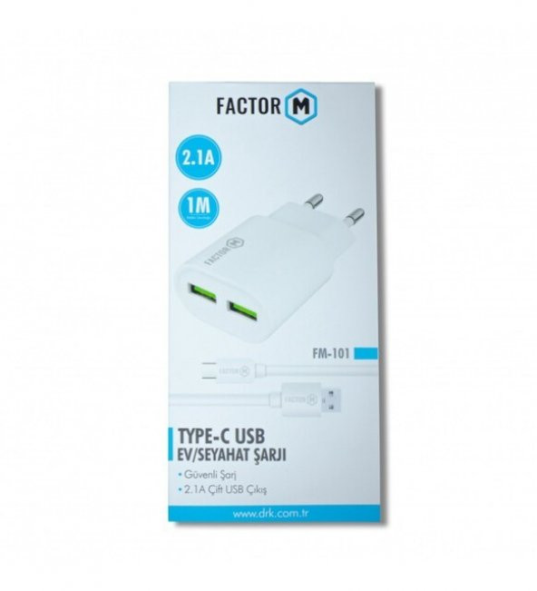Factor-M Fm-101 Type-C Ev Seyahat Şarjı