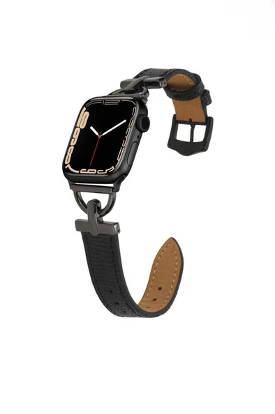 Apple Watch Ultra 49mm KRD-53 Deri Tasarım Kordon - 2