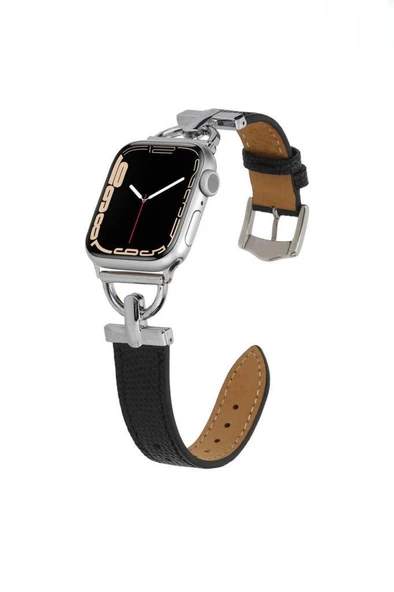 Apple Watch Ultra 49mm KRD-53 Deri Tasarım Kordon - 5