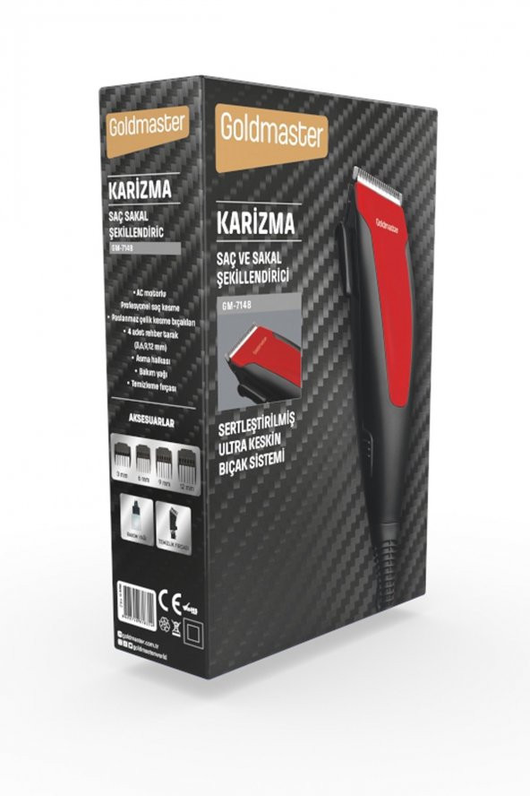 Karizma Profesyonel Ultra Sessiz Ac Motorlu Paslanmaz Çelik Saç Sakal Tıraş Kesme Makinesi - 7