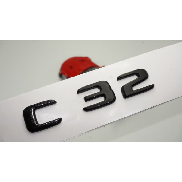 C 32 Bagaj Parlak Siyah ABS 3M 3D Yazı Logo