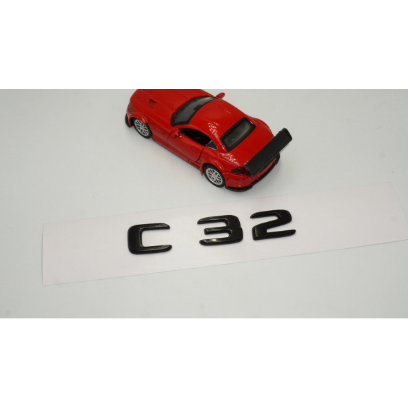 C 32 Bagaj Parlak Siyah ABS 3M 3D Yazı Logo - 2