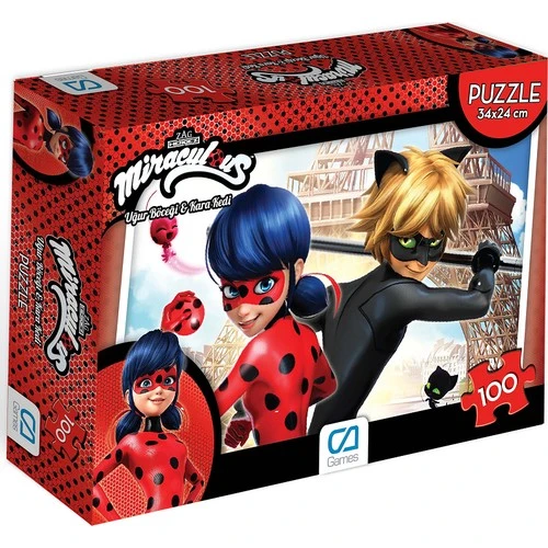 100 Parça Miraculous Uğur Böceği Ve Kara Kedi Puzzle 100 Parça ürün görseli 1