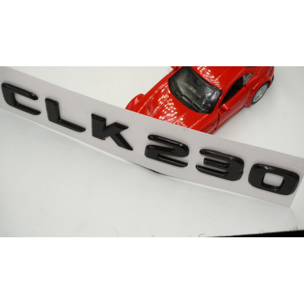 CLK 230 Bagaj Parlak Siyah ABS 3M 3D Yazı Logo - 4