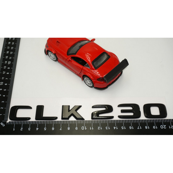 CLK 230 Bagaj Parlak Siyah ABS 3M 3D Yazı Logo - 5