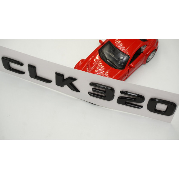 CLK 320 Bagaj Parlak Siyah ABS 3M 3D Yazı Logo - 4