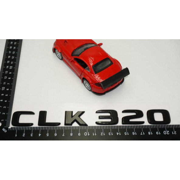 CLK 320 Bagaj Parlak Siyah ABS 3M 3D Yazı Logo - 5