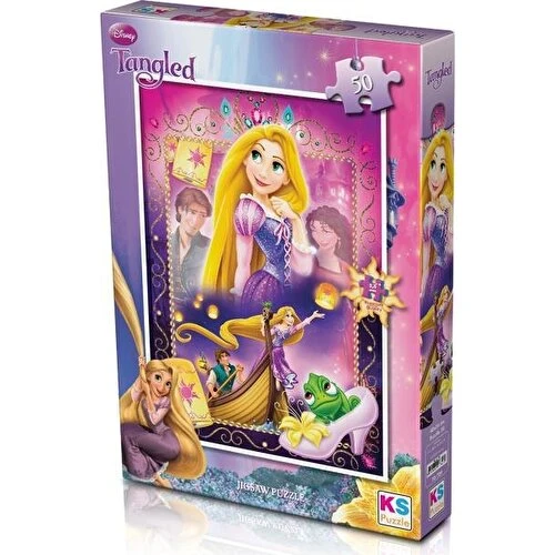 KS Games 50 Parça Puzzle Tangled Rapunzel Lisanslı Ürün ürün görseli 1