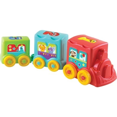 Eğlenceli Aktivite Treni Blok Tren 3 Parça - Resim 5