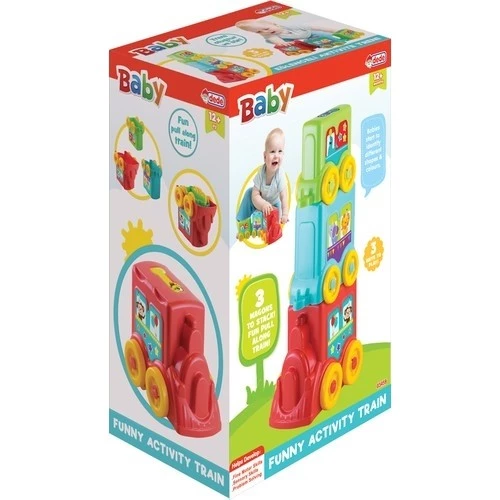 Eğlenceli Aktivite Treni Blok Tren 3 Parça - Resim 3