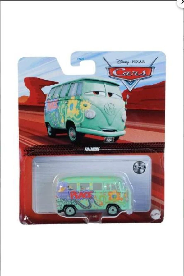 Disney Pixar Cars Metal Araba - Fillmore DXV29 FLL37 Lisanslı Ürün - 2