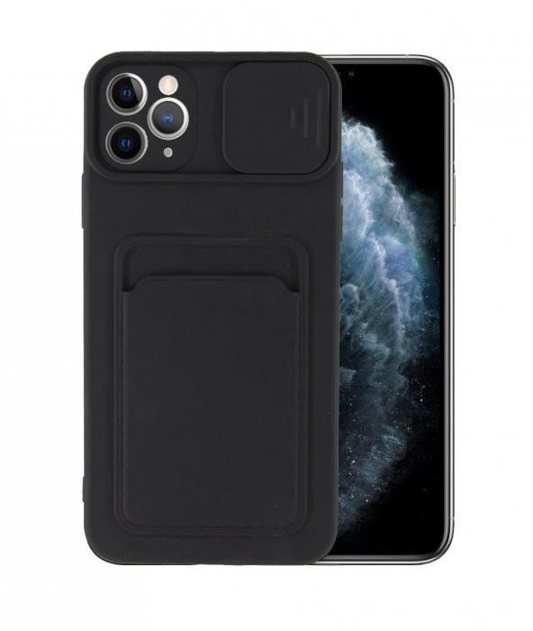 İphone 11 Pro Max - Cüzdanlı Kılıf - Deliksiz - Resim 4