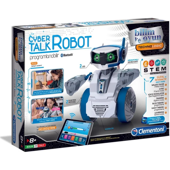 Robotik Laboratuvarı - Cyber Talk Robot Clementoni Lisanslı 64447 - Resim 1