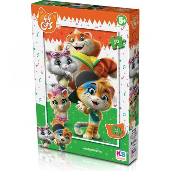 KS Games 50 Parça Puzzle 44 Cats Lisanslı Ürün