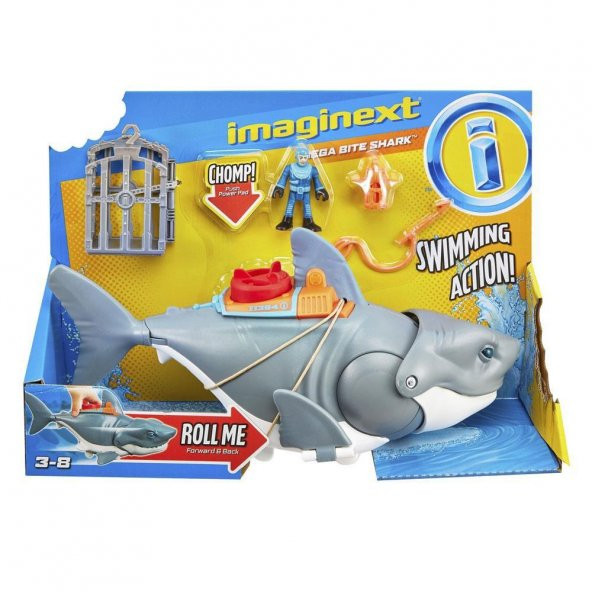 İmaginext Çılgın Köpek Balığı Oyun Seti GKG77 Lisanslı Ürün