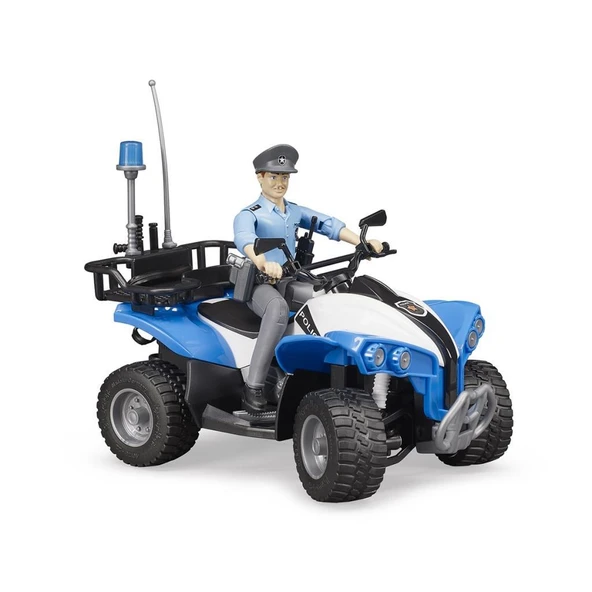 Bruder Atv Polis Aracı Polis Memuru BR63010 - Resim 3