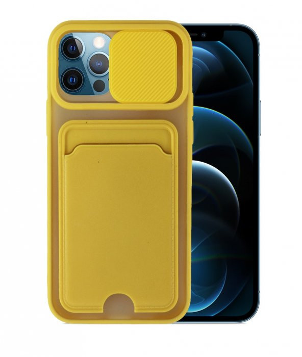 İphone 12 Pro - Cüzdanlı - Kamera Korumalı - Resim 2