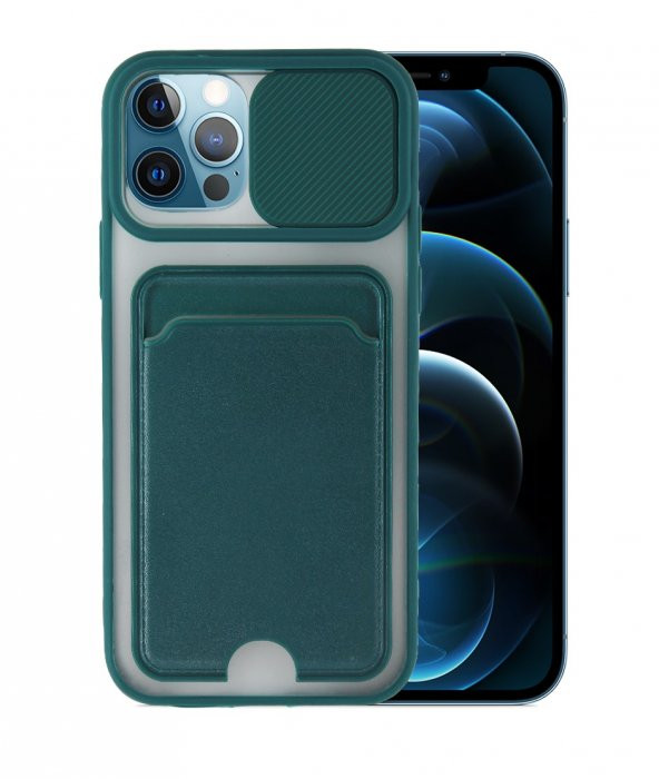 İphone 12 Pro - Cüzdanlı - Kamera Korumalı - Resim 4