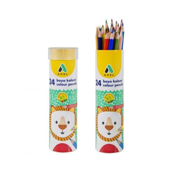 Adel Metal Tüp Boya Kalemi 24 Renk Tam Boy - Resim 2