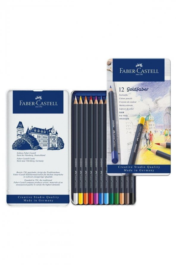 Faber-Castell Goldfaber Kuru Boya Kalemi 12 Renk