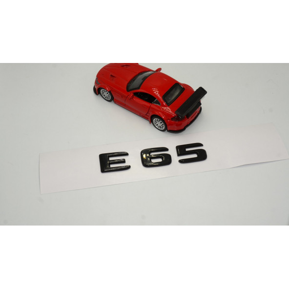 E 65 Bagaj Parlak Siyah ABS 3M 3D Yazı Logo - 2