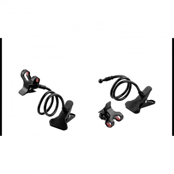 Akrobat Telefon Tutucu Spiral Gövdeli Oynar Başlıklı - Siyah - 3