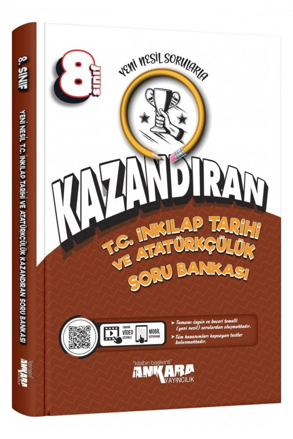 Ankara Yayıncılık 8. Sınıf Kazandıran Inkılap Tarihi Ve Soru Bankası