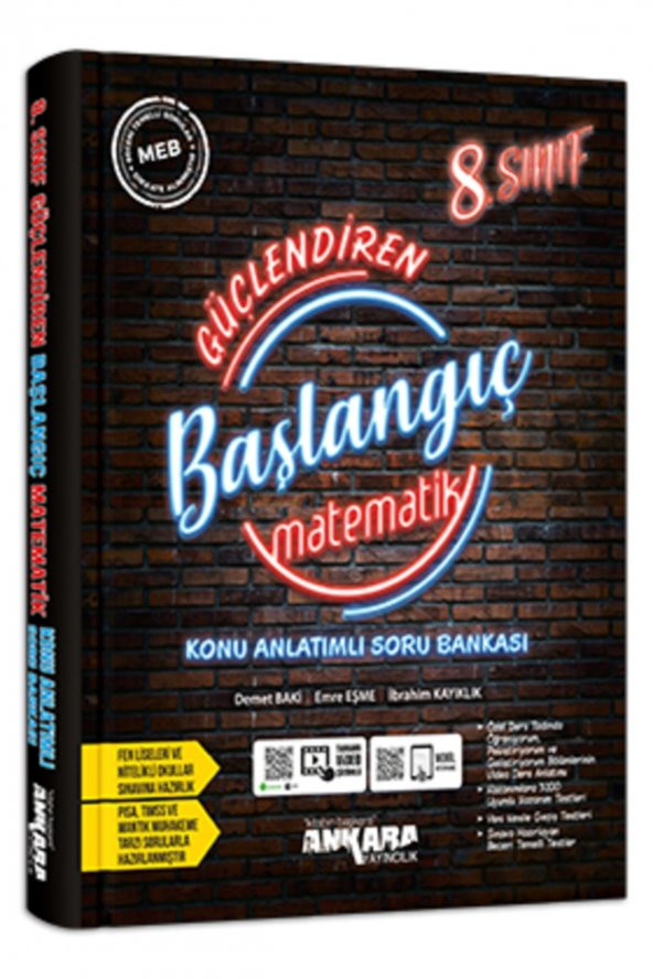 Ankara Yayıncılık 8. Sınıf Matematik Konu Anlatımlı Soru Bankası