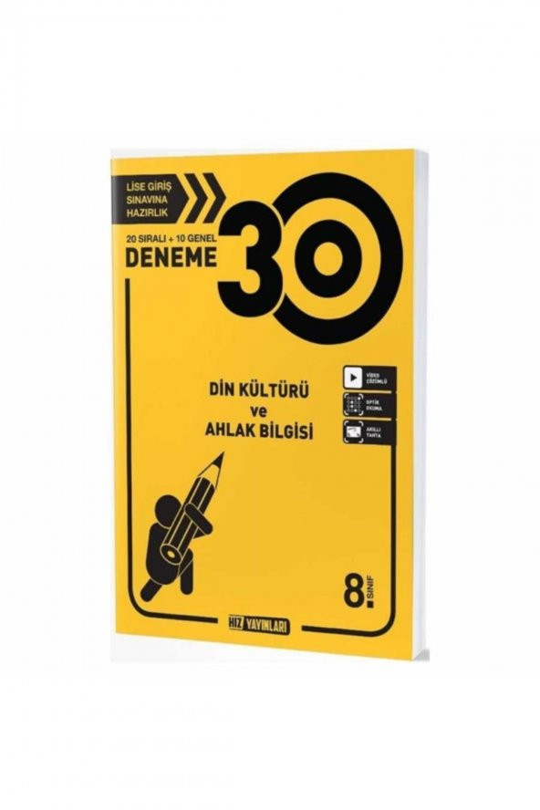 8. Sınıf Din Kültürü Ve Ahlak Bilgisi 30 Deneme Hız Yayınları