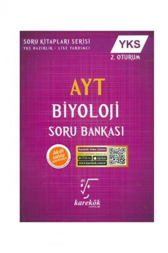AYT Biyoloji Soru Bankası Karekök Yayınları